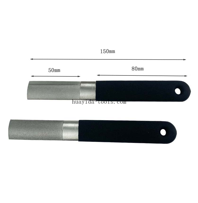 Hoofere Knife diamond Sharpening Stick Ellipse Dual Grit Diamond Fishing Hook & Knife Sharpening Stone