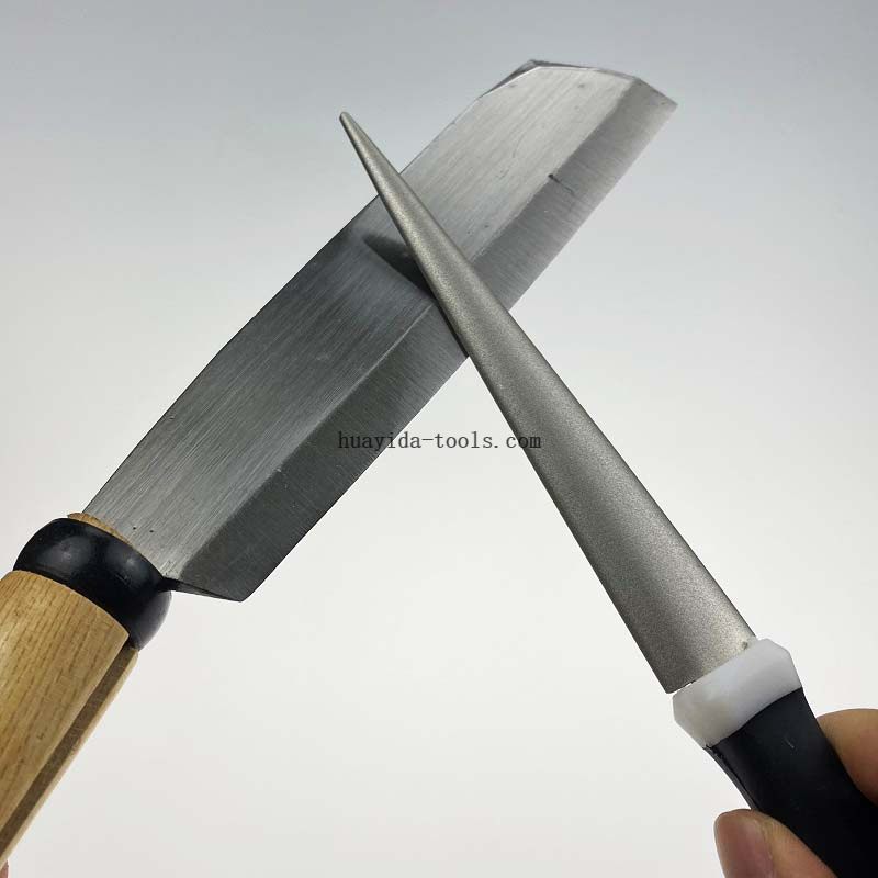 Plastic Handle Diamond Sharpener Stone for Knives