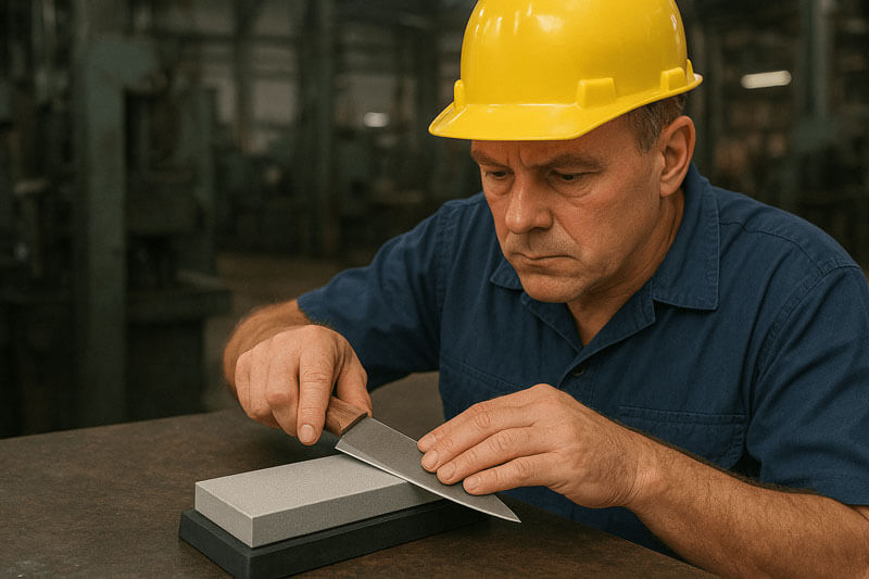 Maintaining High-Carbon Steel Tools with Diamond Whetstones for Factories